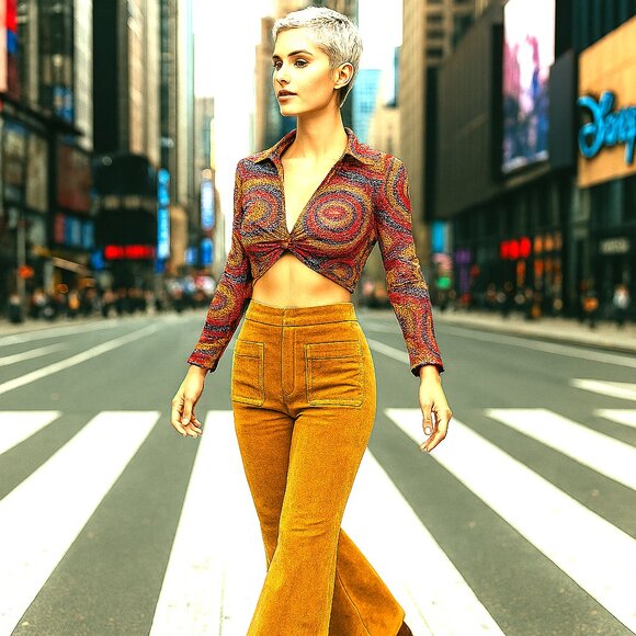 Blank NYC Sueded finish Pants 27 gold Boot Cut Stretch - Picture 3 of 9